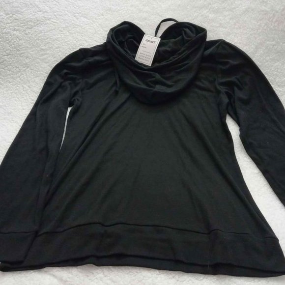 Amstt Women's Casual Long Sleeve Pullover Hoodie Sweatshirt Tops with Pocket - Picture 3 of 10